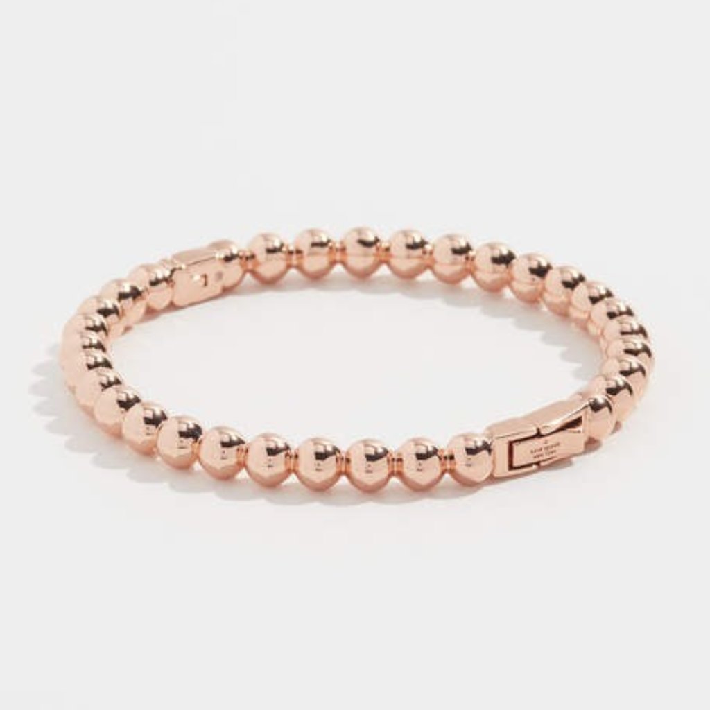 Kate Spade Golden Girl Ball Hinged Bangle Rose Gold